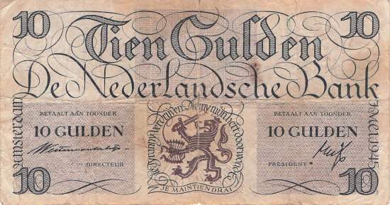 10 Gulden p74 7.4.1945